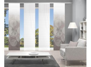 4056751415019 - Schiebegardine VISION S CIRCO grau (taupe) B60cm H260cm Polyester Gardinen DIGITALDRUCK