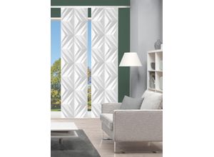 4056751415286 - Schiebegardine VISION S FRESKO grau B60cm H260cm Polyester Gardinen DIGITALDRUCK