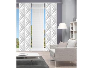 4056751415330 - Schiebegardine VISION S FRESKO grau B60cm H260cm Polyester Gardinen DIGITALDRUCK