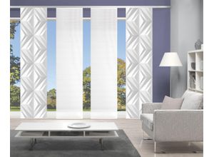 4056751415347 - Schiebegardine VISION S FRESKO grau B60cm H260cm Polyester Gardinen DIGITALDRUCK