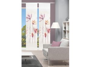 4056751415378 - Schiebegardine VISION S KUKAT lila (flieder natur) B60cm H260cm Polyester Gardinen DIGITALDRUCK