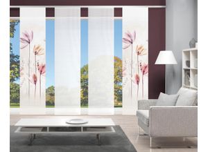 4056751415392 - Schiebegardine VISION S KUKAT lila (flieder natur) B60cm H260cm Polyester Gardinen DIGITALDRUCK