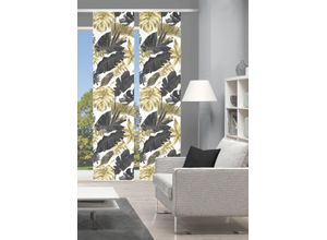 4056751415422 - Schiebegardine VISION S LETHI grau (goldfarben anthrazit) B60cm H260cm Polyester Gardinen DIGITALDRUCK