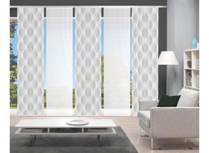 4056751415941 - Schiebegardine VISION S VOLARE grau B60cm H260cm Polyester Gardinen DIGITALDRUCK