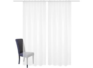 4056751421980 - Gardine HOME WOHNIDEEN DOLLY weiß B140cm H225cm Voile Obermaterial 100% Polyester Gardinen transparent 4056751421980 - Gardine HOME WOHNIDEEN DOLLY weiß B140cm H225cm Voile Obermaterial 100% Polyester Gardinen transparent
