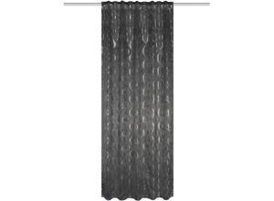 4056751426893 - Gardine HOME WOHNIDEEN EDDIE Gr 1 grau B140cm H245cm Polyester Gardinen ABDUNKLUNGSSCHAL SUEDE FOLIENDRUCK