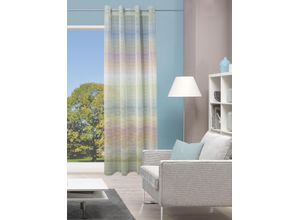 4056751432146 - Vorhang HOME WOHNIDEEN RAINBOW Gr 1 bunt B140cm H245cm Polyester Gardinen Ösenschal Querstreifen RAINBOW