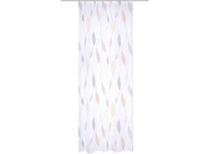 4056751437523 - Gardine HEINE HOME Gr 4 gelb (gelb weiß) B140cm H245cm Polyester Gardinen