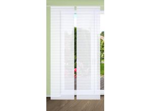 4056751437745 - Schiebegardine HOME IN GREEN ROMOLUS Gr 1 rot B60cm H245cm Polyester Gardinen SET DIGITALDRUCKBAMBUSOPTIK RECYCELT