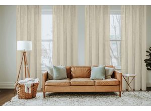 4056751465625 - Vorhang HOME BASICS SOFTY 2er Pack Gr 3 grau (taupe) B140cm H245cm Polyester Gardinen 2er Pack Ösenschal SOFTY Uni