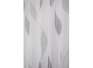 4056751474658 - Vorhang HOME WOHNIDEEN PAOLO Gr 3 grau (stein) B140cm H225cm Voile Polyester Gardinen Schlaufenschal PAOLO bedruckt