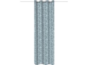 4056751483421 - Gardine HOME WOHNIDEEN LENNY Gr 1 blau B140cm H245cm Jacquard Polyester Gardinen DEKOSTOFF JACQUARDMUSTERUNG ÖSEN 4056751483421 - Gardine HOME WOHNIDEEN LENNY Gr 1 blau B140cm H245cm Jacquard Polyester Gardinen DEKOSTOFF JACQUARDMUSTERUNG ÖSEN