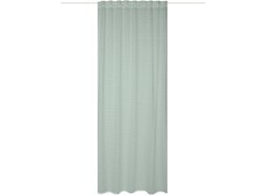 4056751491372 - Vorhang HOME WOHNIDEEN PANILIA Gr 3 grün B140cm H225cm Wirkware Polyester Gardinen Kombibandschal PANILIA mit Raschelspitze