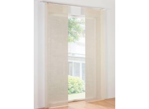 4056751501194 - Schiebegardine HEINE HOME Gardinen Gr 245 cm Klettschiene Klettschiene 57 cm beige (sand)