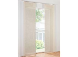 4056751501217 - Schiebegardine HEINE HOME Gardinen Gr 175cm Klettschiene Klettschiene 60cm beige (sand)