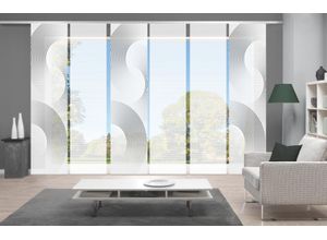 4056751515894 - Schiebegardine VISION BEXON Gr 1 grau B60cm H260cm Polyester Gardinen SETSCHIEBEVORHANGBAMBUSDIGITALDRUCK