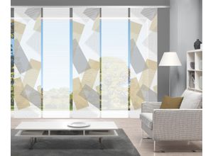 4056751516020 - Schiebegardine VISION NAYAH Gr 1 gold (goldfarben) B60cm H260cm Polyester Gardinen SETSCHIEBEVORHANGBAMBUSDIGITALDRUCK