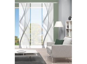 4056751516143 - Schiebegardine VISION PACOLIA Gr 1 grau B60cm H260cm Polyester Gardinen SETSCHIEBEVORHANGBAMBUSDIGITALDRUCK