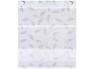 4056751517539 - Magnetrollo Boria Weiß Textil Blätter 80x210 cm Oeko-Tex® Standard 100 Länge universell einstellbar Wohntextilien Rollos & 4056751517539 - Magnetrollo Boria Weiß Textil Blätter 80x210 cm Oeko-Tex® Standard 100 Länge universell einstellbar Wohntextilien Rollos &