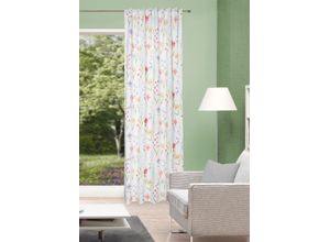 4056751537483 - Vorhang HOME WOHNIDEEN DANICA Gr 1 bunt (multi) B135cm H245cm Baumwolle Polyester Gardinen Kombibandschal Dekostoff bedruckt