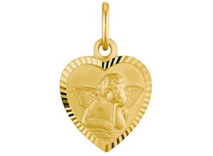 4056866002470 - Ketten-Anhänger AMOR Angel Heart 2013493 Schmuckanhänger Gr Gelbgold 375 058 g gelb (gelbgoldfarben) Damen Anhänger Made in Germany