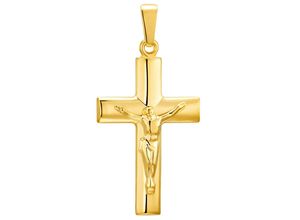 4056866002777 - Ketten-Anhänger AMOR Golden Cross 2013523 Schmuckanhänger Gr Gelbgold 375 1 g gelb (gelbgoldfarben) Damen Anhänger Made in Germany