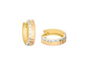 4056866004832 - Paar Creolen AMOR 2013733 Ohrringe Gr Gelbgold 375 goldfarben Damen Creolen