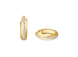 4056866004887 - Paar Creolen AMOR 2013737 Ohrringe Gr Gelbgold 375 goldfarben Damen Creolen