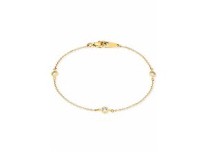 4056866008915 - Goldarmband AMOR 2014152 Armbänder Gr Gelbgold 375 gelb (gelbgold 375 weiß) Damen Armbänder Gold mit Zirkonia (synth)