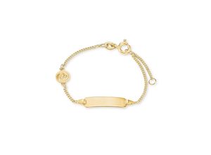 4056866010758 - Goldarmband AMOR Schutzengel 2014330 Armbänder Gr Gelbgold 375 gelb (gelbgoldfarben) Mädchen Mädchenschmuck Made in Germany