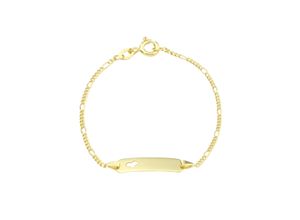 4056866010772 - Goldarmband AMOR Herz 2014332 Armbänder Gr Gelbgold 375 gelb (gelbgoldfarben) Mädchen Mädchenschmuck Made in Germany