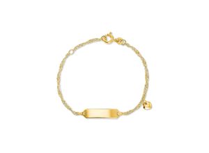 4056866010789 - Armband AMOR Herz 2014333 Armbänder Gr Gelbgold 375 gelb (gelbgoldfarben) Mädchen Mädchenschmuck Gold 375