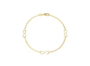 4056866011991 - Goldarmband AMOR Infinity Unendlichkeitsschleife 2014471 Armbänder Gr Gelbgold 375 gelb (gelbgoldfarben) Damen Armbänder Gold