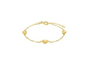 4056866013926 - Armband AMOR Hearts 2014692 Armbänder Gr Gelbgold 375 goldfarben Mädchen Mädchenschmuck Made in Germany