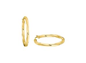 4056866016224 - Paar Creolen AMOR 2015275 Ohrringe Gr Gelbgold 585 goldfarben Damen Creolen