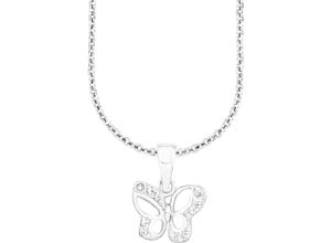 4056866052505 - amor Mädchen Kette mit Anhänger Schmetterling 925er Silber silber