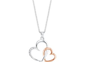 4056866068766 - amor Damen Kette mit Anhänger Herzen 925er Silber silber 42