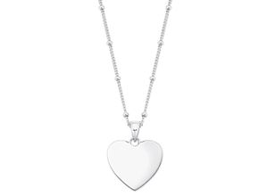 4056866077393 - Kette mit Anhänger AMOR Herz 2026024 Halsketten Gr Silber 925 (Sterlingsilber) Länge 45 cm silberfarben Damen Ketten mit Anhänger