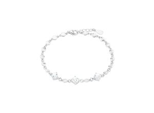 4056866084261 - Silberarmband AMOR 2027487 Armbänder Gr Silber 925 (Sterlingsilber) bunt (silberfarben weiß weiß) Damen Armbänder Silber mit Zirkonia (synth)