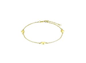 4056866110113 - Armkette AMOR Herzen 2031153 Armbänder Gr Gelbgold 375 gelb (gelbgoldfarben) Damen Armketten