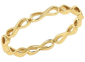 4056866137813 - Fingerring AMOR Infinity Unendlichkeitsschleife 2037438 -39 -40 -41 -42 Fingerringe Gr 52 Gelbgold 375 15 mm gelb (gelbgoldfarben) Damen Fingerringe