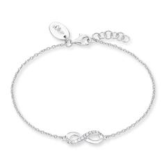 4056867000765 - Armband SOLIVER Infinity 2012529 Armbänder Gr Silber 925 (Sterlingsilber) silberfarben (silber 925 weiß) Damen mit Zirkonia (synth)