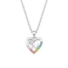 4056867022170 - AMOR Halskette mit Anhänger PRINZESSIN LILLIFEE - BUCHSTABE N 925er Silber