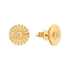 4056867028059 - Ohrstecker Sonne für Damen aus 925er Silber gold