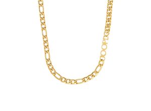 4056867042598 - Kette ohne Anhänger JOOP 2034757 Halsketten Gr Edelstahl Länge 50 cm Breite 7 mm gelb (gelbgoldfarben) Damen Ketten ohne Anhänger Edelstahl