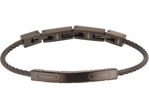 4056867049801 - Herren Armband Edelstahl schwarz 20