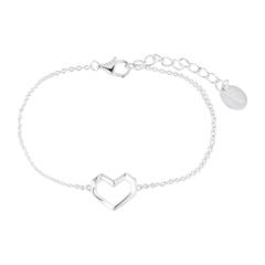 4056867049948 - Herzarmband für Damen aus Sterlingsilber mit Zirkonia