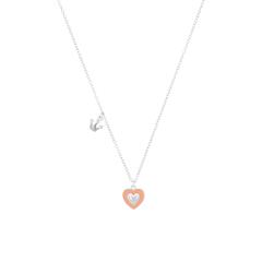 4056867052597 - Kinder Kette mit Anhänger 925er Sterling Silber bicolor