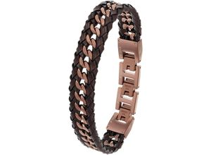 4056867053365 - Lederarmband JOOP 2038037 2038038 Armbänder Gr Edelstahl-Leder braun Herren