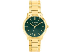 4056867054072 - Quarzuhr SOLIVER Armbanduhren goldfarben Damen Quarzuhren Armbanduhr Damenuhr Mineralglas analog